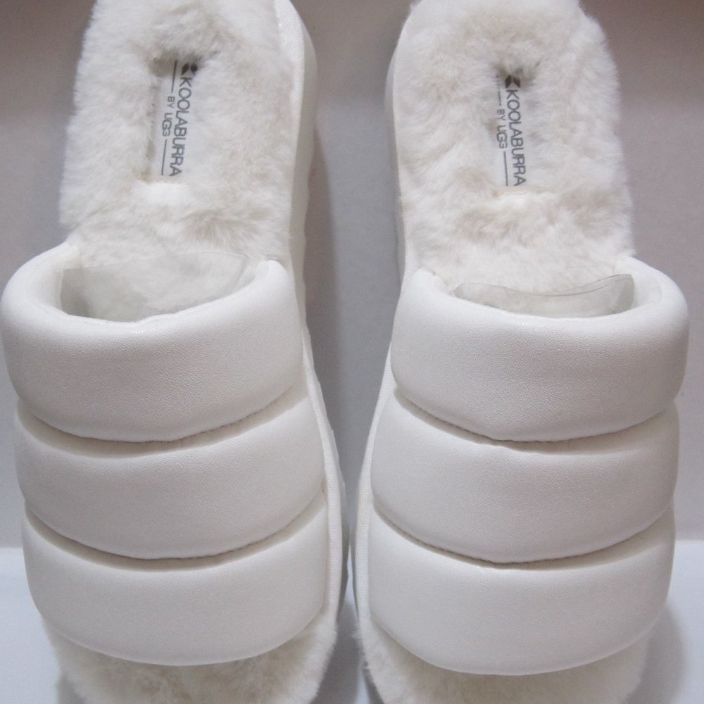 UGG KOOLABURRA WOMEN'S BRB SLIDES~SIZE 8~WHITE~NEW IN BOX!